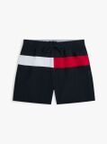 Μπλε Μαγιό Μεσαίου Μήκους Με Σημαία Hilfiger  Άνδρες