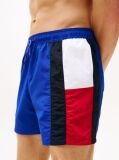 Μπλε Μαγιό Μεσαίου Μήκους Με Σημαία Hilfiger Σε Στενή Γραμμή  Άνδρες