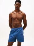 Blue Original Logo Mid Length Swim Shorts  Men
