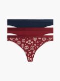 Multi 3-Pack Logo Waistband Thongs  Women