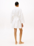 Beige Essential Quilted Jacquard Jersey Robe  Women
