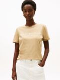 Brown Logo Crew Neck T-Shirt  Women