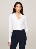 White Fluid Crepe Regular Fit Shirt  Women