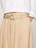 Beige Belted Utility Midi Skirt  Women