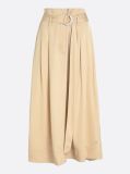 Beige Belted Utility Midi Skirt  Women