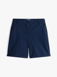 Blue Relaxed Chino Bermuda Shorts  Women