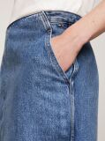 Denim High Rise Slim Denim Midi Skirt  Women