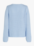 Blue Pointelle Crochet Jumper  Women
