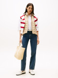 Beige Ultra Light Down Mock Neck Gilet  Women