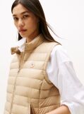 Beige Ultra Light Down Mock Neck Gilet  Women