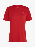 Κόκκινο T-Shirt Με Σημαιάκι Σε Αντίθεση  Γυναίκες