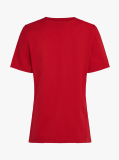 Κόκκινο T-Shirt Με Σημαιάκι Σε Αντίθεση  Γυναίκες