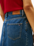 Μπλε Denim Φούστα Με Κανονική Μέση Σε Ίσια Γραμμή  Γυναίκες