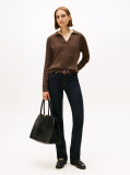 Blue Mid Rise Bootcut Jeans  Women