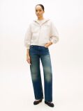Beige Terry Relaxed Zip-Thru Hoody  Women