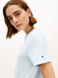 Μπλε T-Shirt Με Κλασική Λαιμόκοψη Και Κεντητό Λογότυπο  Γυναίκες