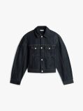 Μπλε Denim Τζάκετ Με Κεντημένη Σημαία Και Πιέτες  Γυναίκες