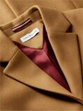 Brown Manteco Wool Blend Slim Single Breasted Coat  Women