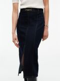 Μπλε Denim Midi Φούστα Σε Slim Γραμμή  Γυναίκες