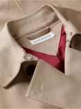 Beige Buckle Belt Double Breasted Trench Coat  Women