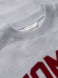 Γκρι Oversized Φούτερ Με Varsity Λογότυπο   Γυναίκες