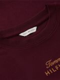 Red Logo Embroidery Crew Neck T-Shirt  Women
