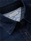 Μπλε Άνετο Denim Πουκάμισο Με Κεντητό Λογότυπο  Γυναίκες