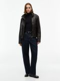 Black Slim Mock Neck Long Sleeve Top  Women