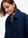 Μπλε Oversized Bomber Τζάκετ Με Συνθετική Γούνα Στο Γιακά  Γυναίκες