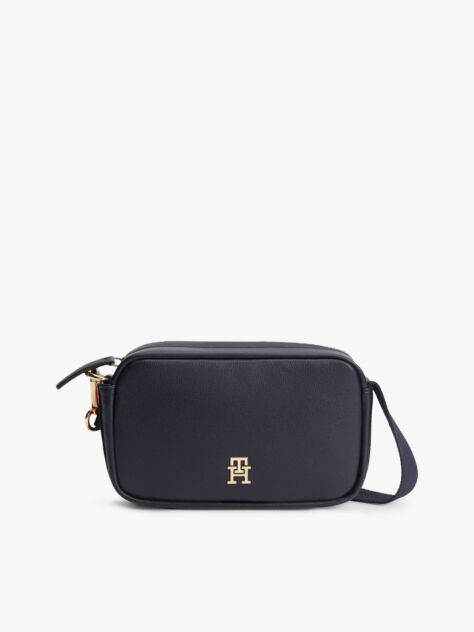 Blue Logo Tape Crossbody Camera Bag  Women