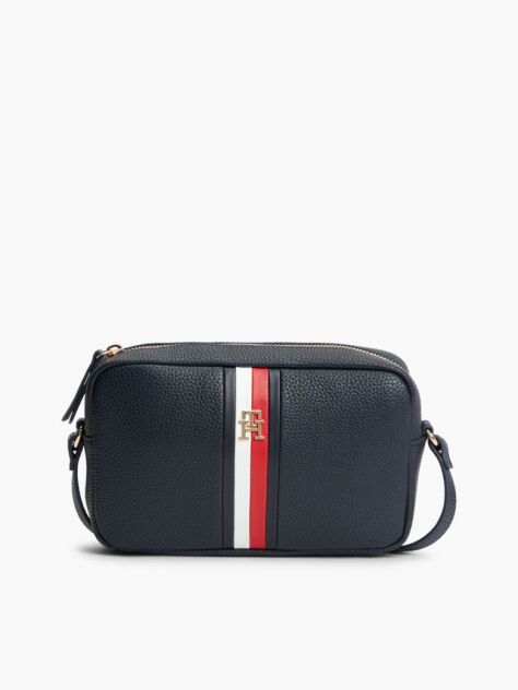 Blue Essential Corporate Global Stripe Camera Bag  Women