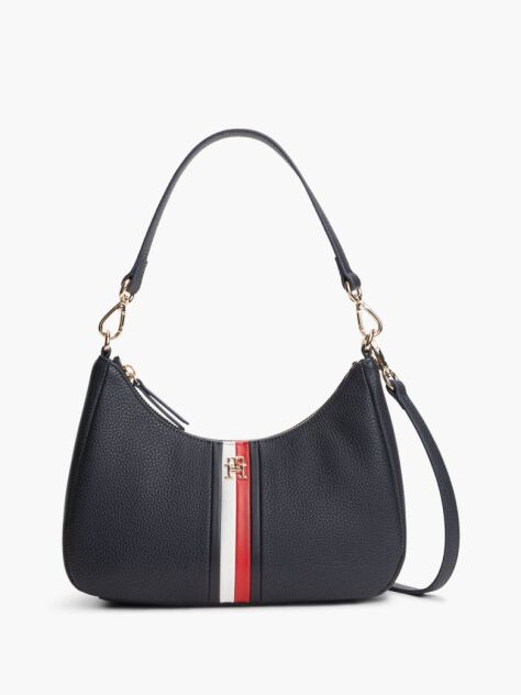 Blue Essential Corporate Global Stripe Shoulder Bag  Women
