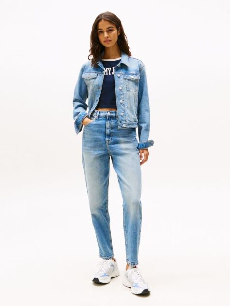 Denim Mom Ψηλόμεσο Τζιν Σε Tapered Γραμμή  Γυναίκες