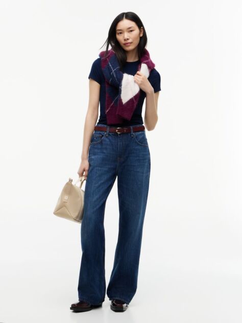 Blue Logo Slim T-Shirt  Women