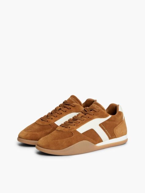 Brown Suede Vintage Low Profile Sneakers  Women