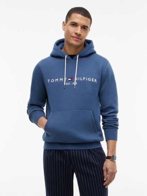 Μπλε Flex Hoody Με Λογότυπο  Άνδρες