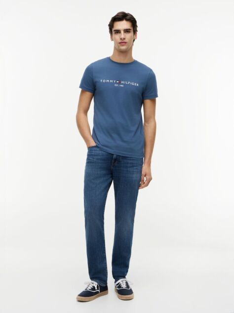 Μπλε T-Shirt Απο Οργανικό Βαμβάκι  Άνδρες