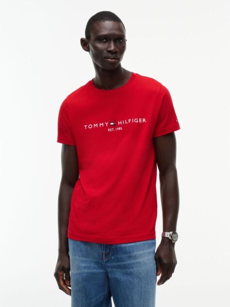 Κόκκινο T-Shirt Απο Οργανικό Βαμβάκι  Άνδρες