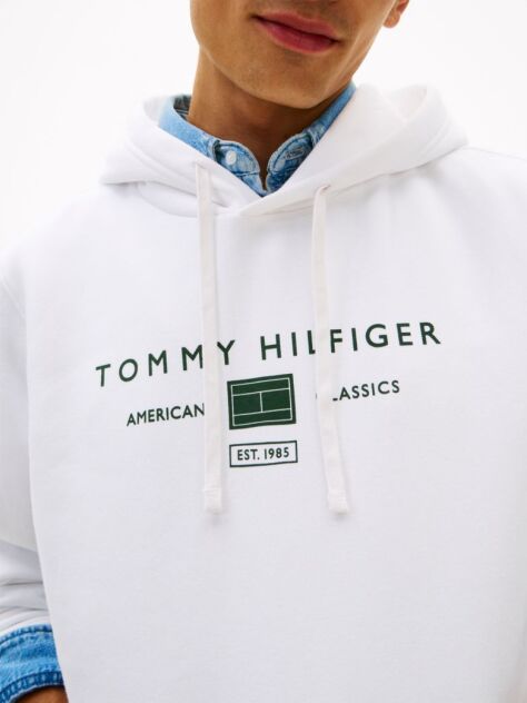 Άσπρο Hoody Με Λογότυπο  Άνδρες
