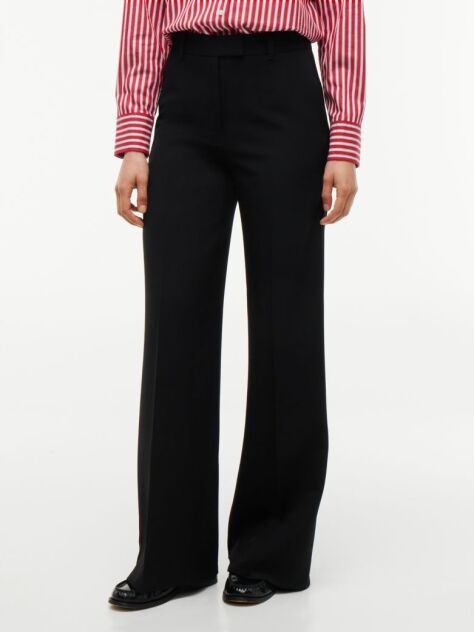 Μαύρο Παντελόνι Tuxedo Σε Ίσια Γραμμή  Γυναίκες