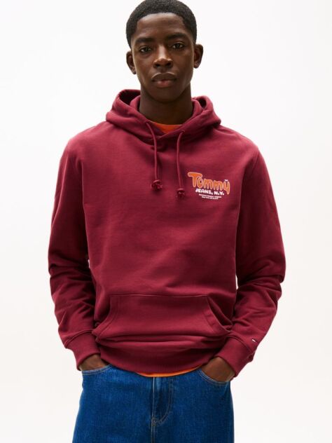 Κόκκινο Terry Hoody Με Λογότυπο  Άνδρες