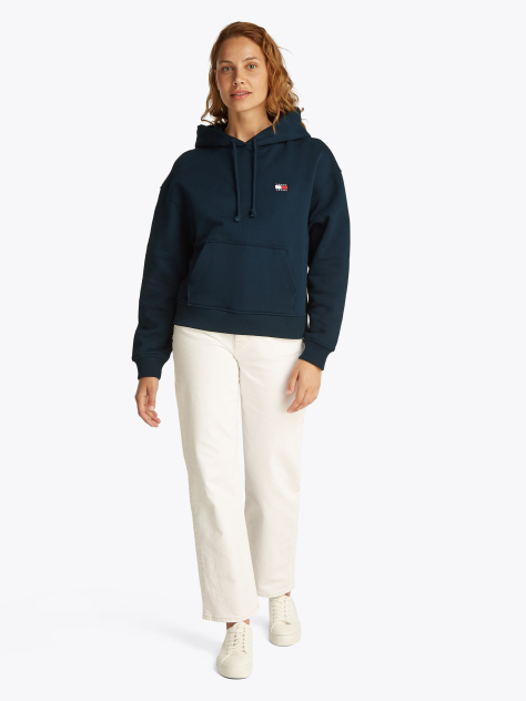 Μπλε Hoody Σε Boxy Γραμμή  Γυναίκες
