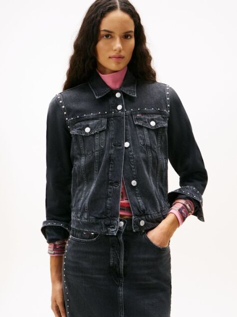 Denim Denim Trucker Τζάκετ Με Καρφιά  Γυναίκες