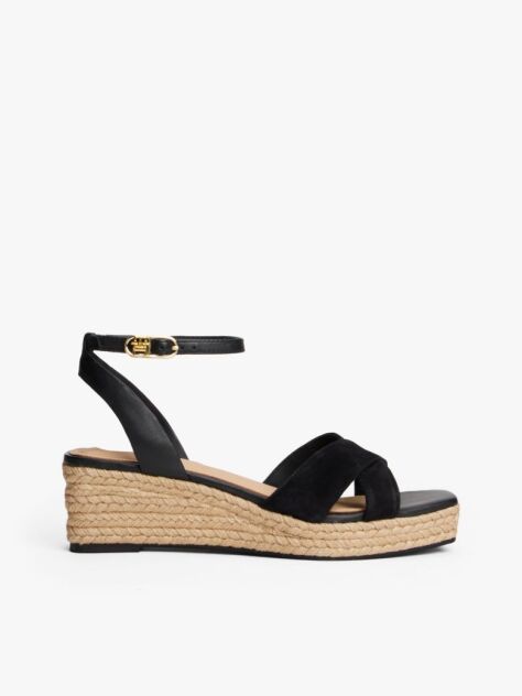 Μαύρο Δερμάτινες Εσπαντρίγιες Με Μονόγραμμα TH  Γυναίκες