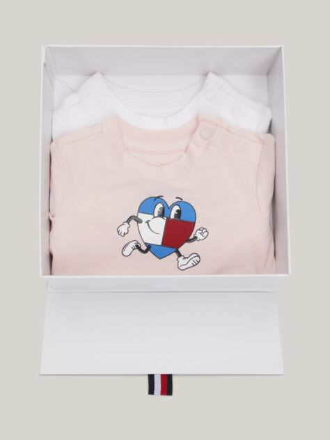 Multi 2-Pack Flag Character T-Shirt Gift Box  Newborn