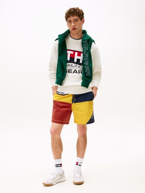 Multi Hilfiger Sailing Colour-Blocked Shorts  Unisex