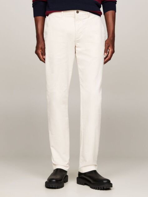 White Denton Garment Dyed Corduroy Chinos  Men
