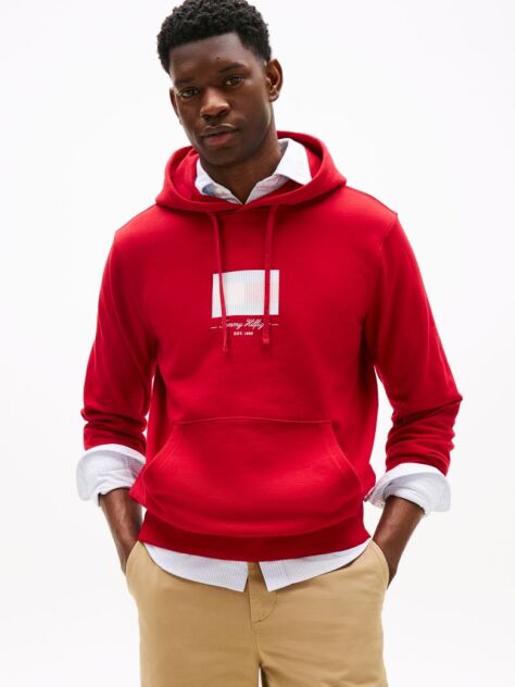 Red Ithaca Flag Hoodie  Men