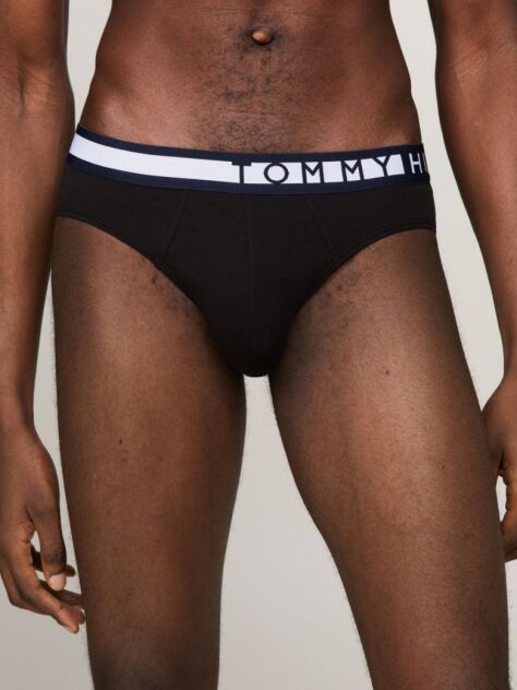 Black 3-Pack Logo Waistband Briefs  Men
