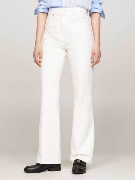 Beige High Rise Bootcut Jeans  Women